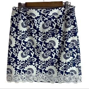 Talbots Pencil Skirt with Lace Trim